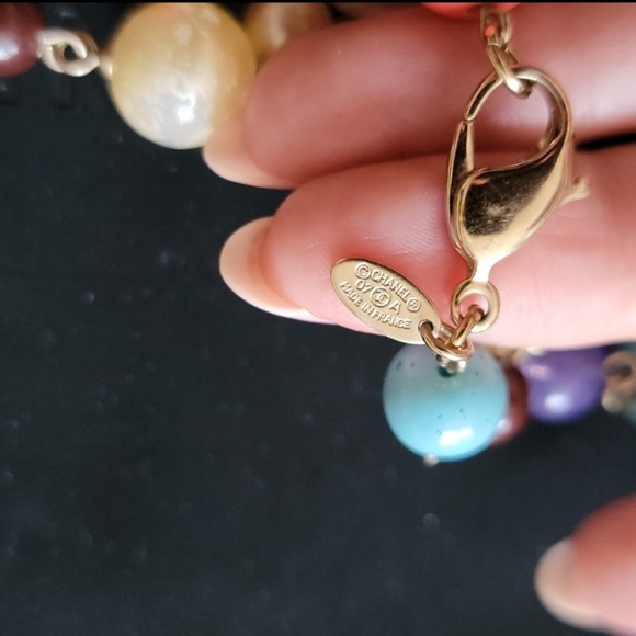 Chanel Rare Multicolored Glass Bead and Pearl Long Double Strand Necklace - Picture 7 of 14